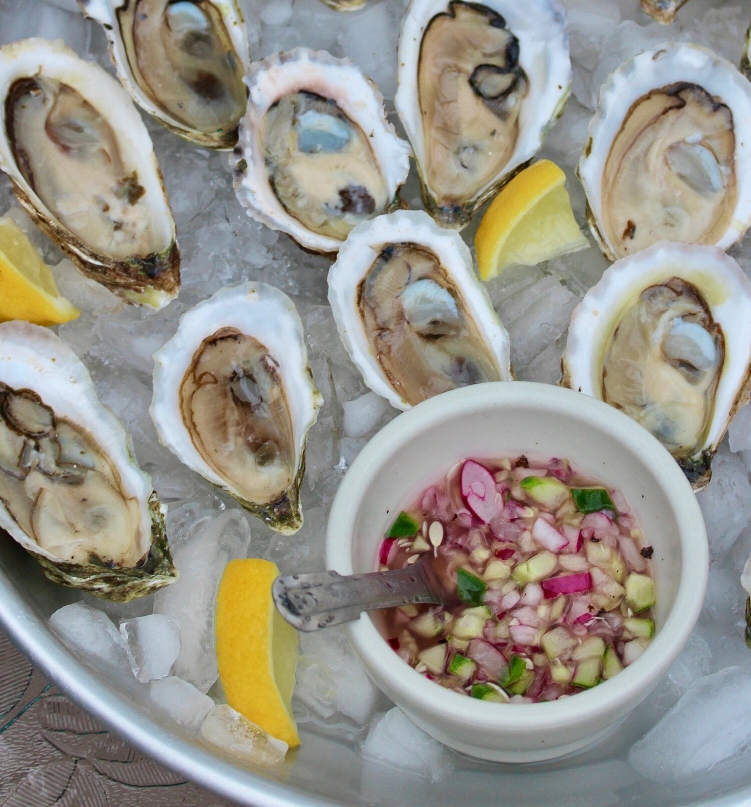 Oysters With Cucumber Mignonette Sauce Overseasoned