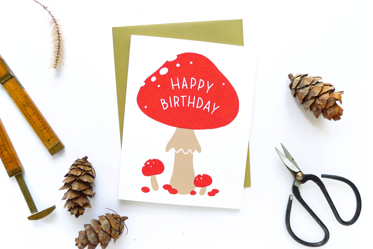 Middle Dune - Birthday Mushroom Card