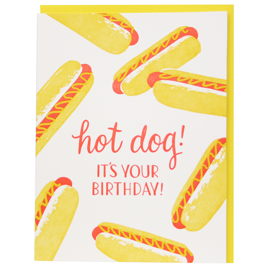 Smudge Ink - Hot Dogs Birthday Card