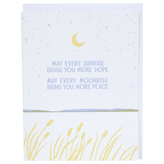 Smudge Ink - Hope And Peace Quote Sympathy Card