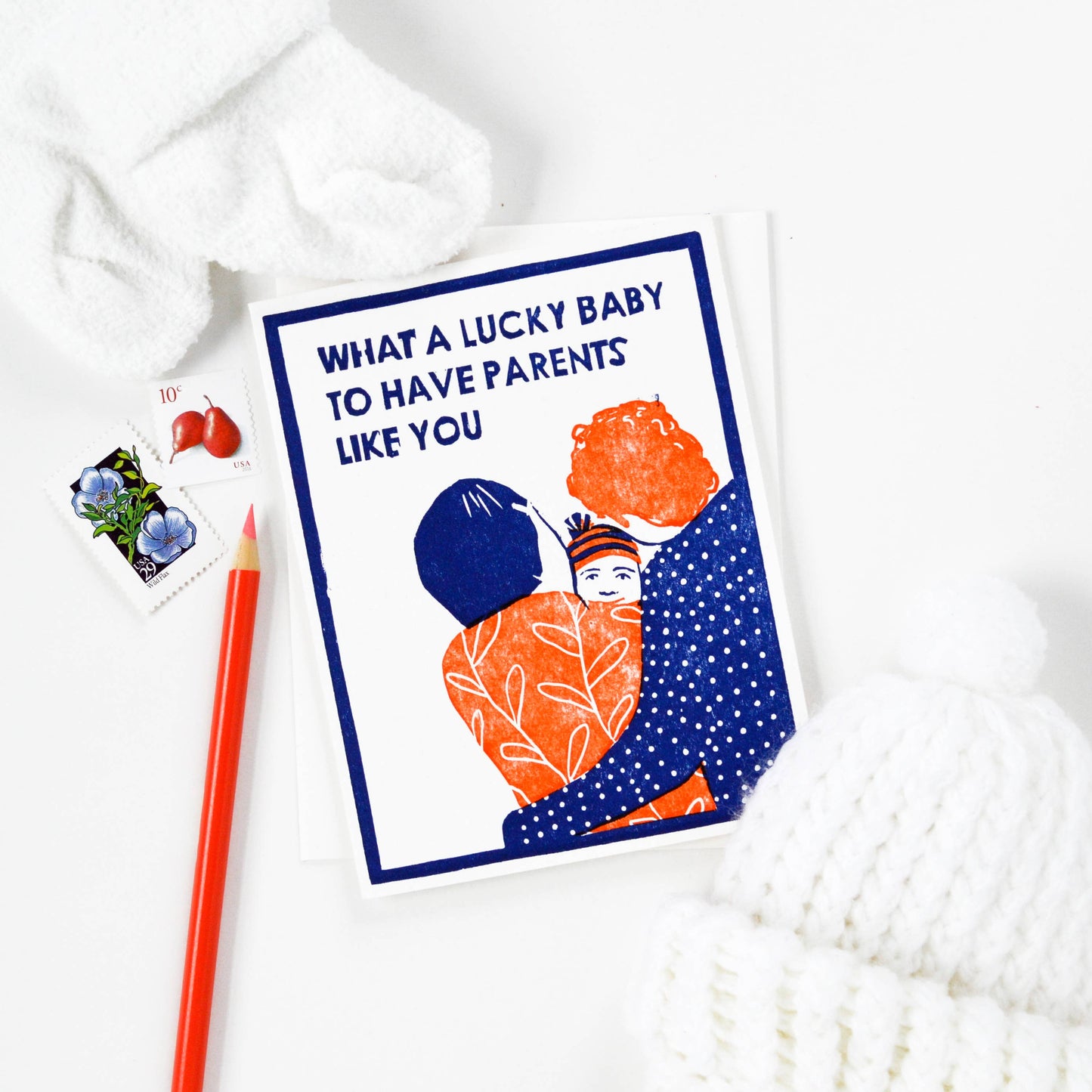 Heartell Press - Lucky New Baby Card