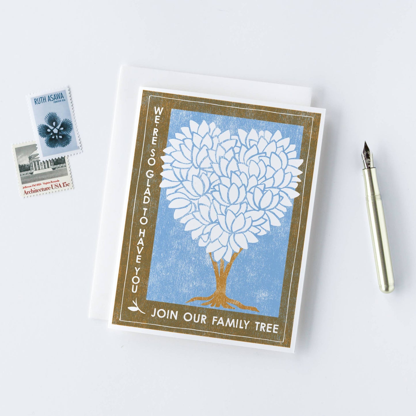 Heartell Press - Family Tree Letterpress Card