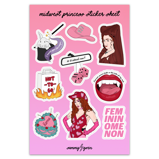 Sammy Gorin LLC - MW Princess Chappell Sticker Sheet