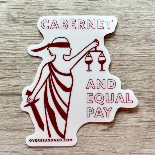 Cabernet and Equal Pay Sticker