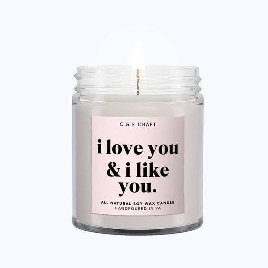 I Love You and I Like You Candle: Berry Mimosa