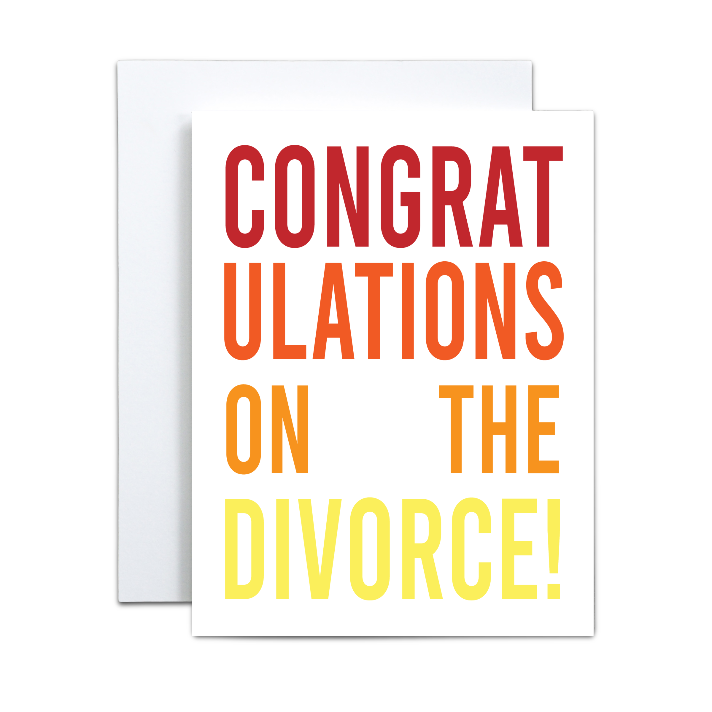 Copper & Print - Congratulations Divorce Greeting – Overseasoned