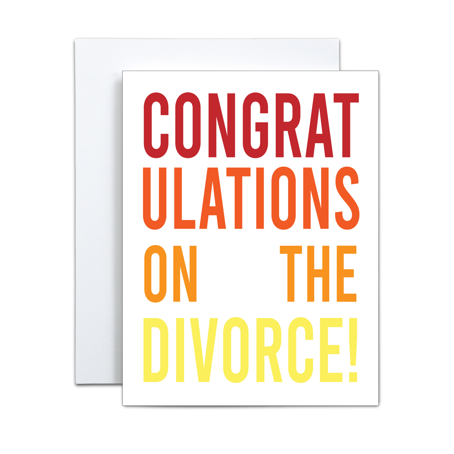 Copper & Print - Congratulations Divorce Greeting