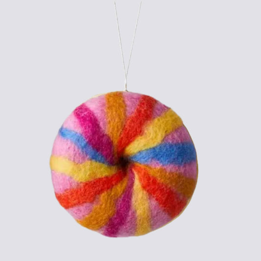 Global Goods Partners - Felt NYC Rainbow Bagel Ornament