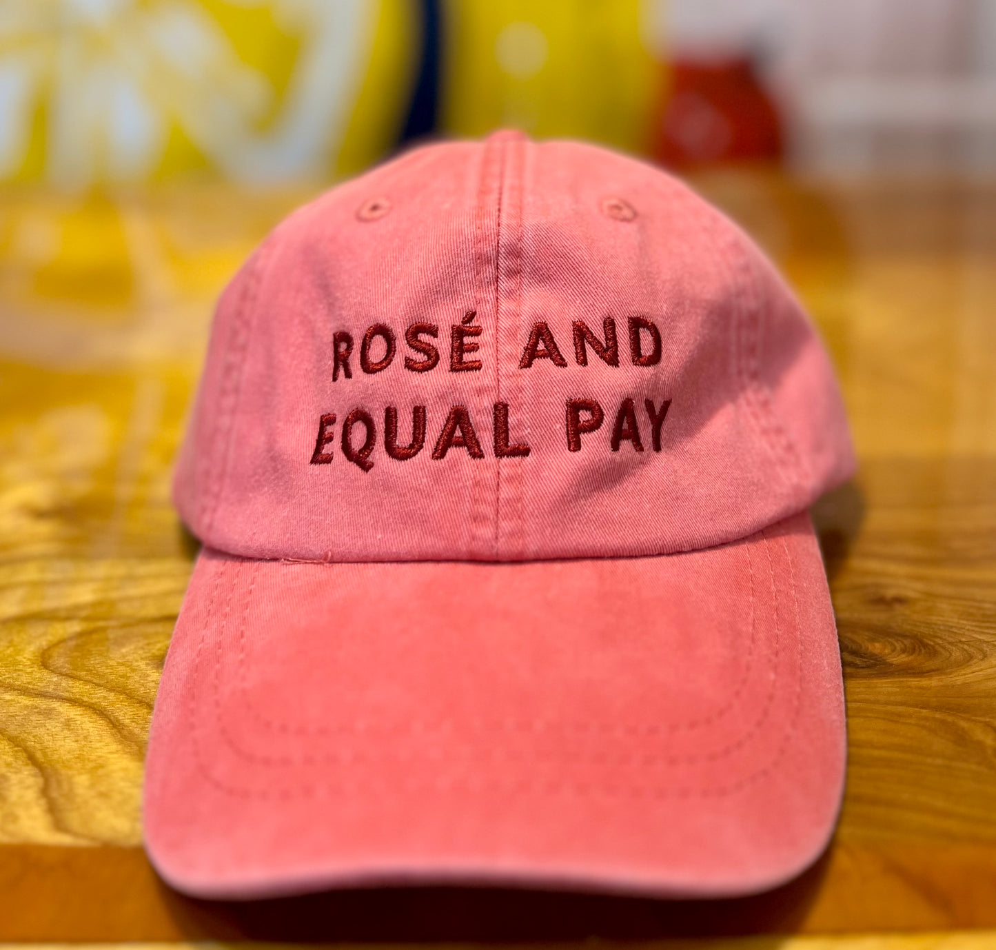 Rosé and Equal Pay Baseball Hat