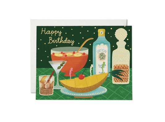 Red Cap Cards - Boozy Birthday birthday greeting card