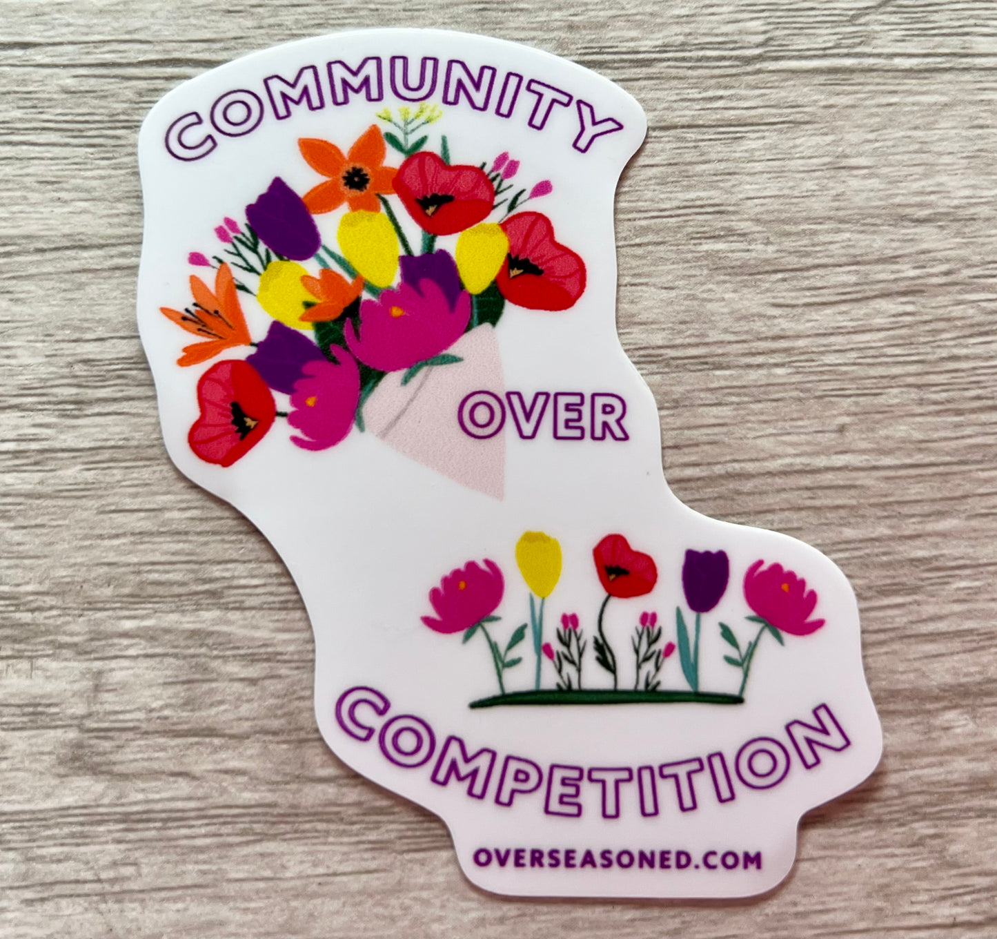 Community Over Competition Sticker