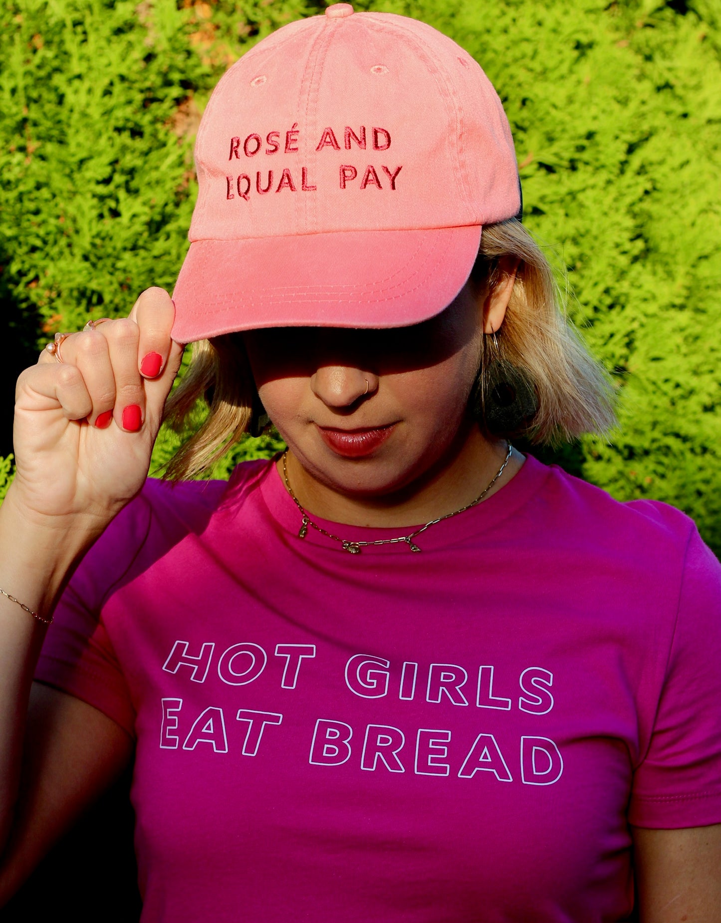 Rosé and Equal Pay Baseball Hat