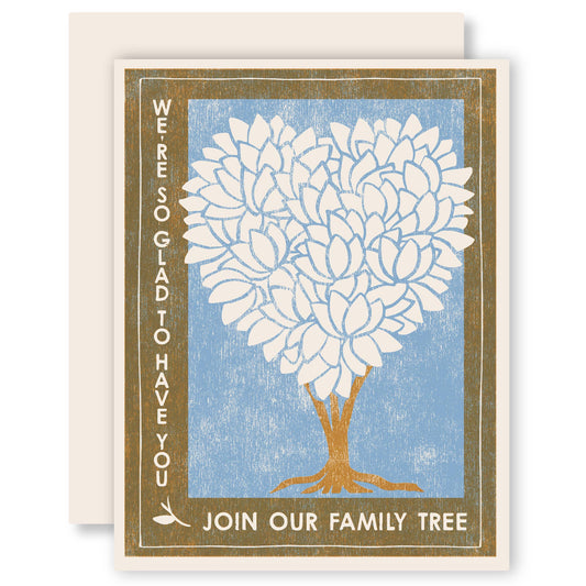 Heartell Press - Family Tree Letterpress Card