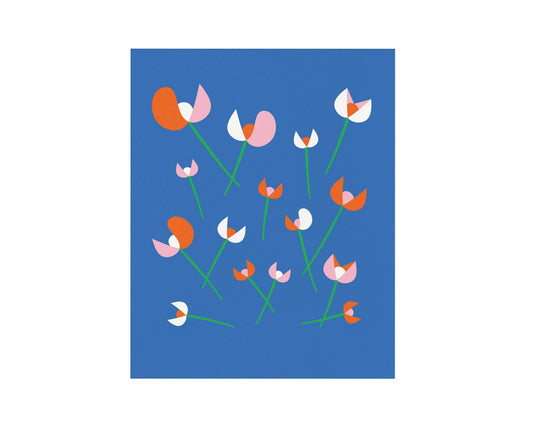 My Darlin' - Les Tulipes Art Print: 8x10 / Blue