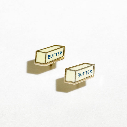 Larissa Loden - Butter Enamel Stud Earrings