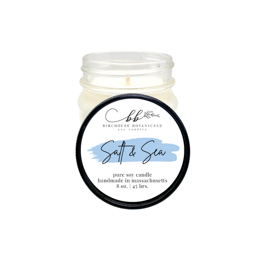 Birchouse Botanicals - Salt & Sea 8 oz. Pure Soy Candle