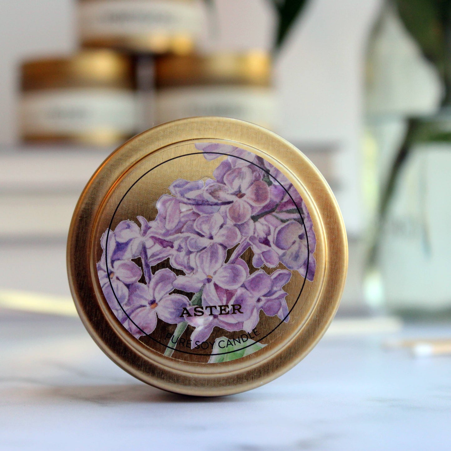 Aster Candle - Lilacs Candle - 4oz