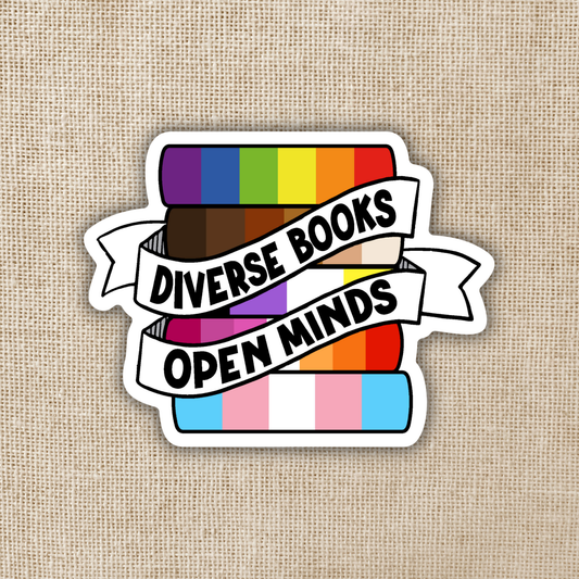 Wildly Enough - Diverse Books Open Minds Sticker