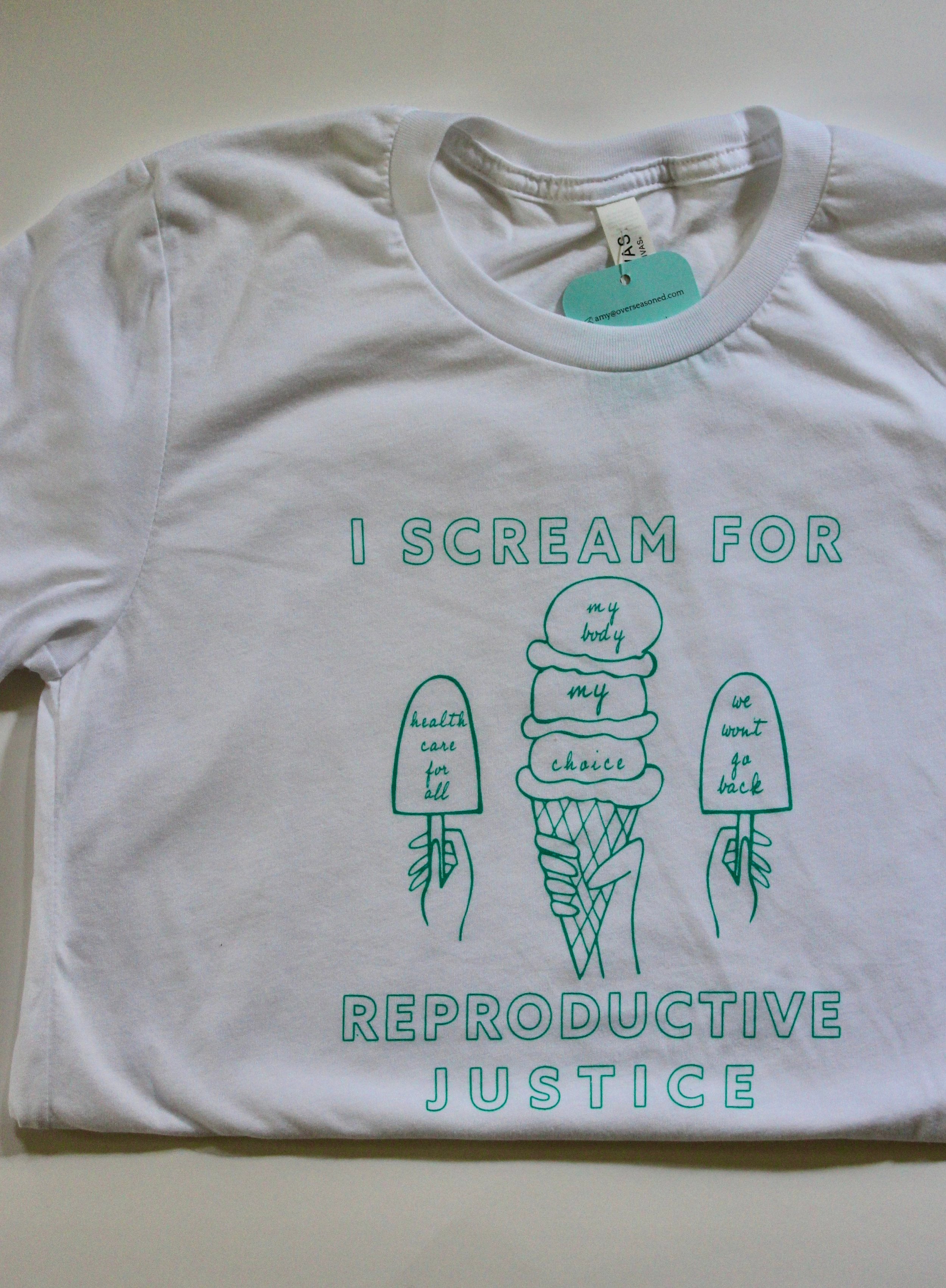 Ice Cream for Reproductive Justice T-shirt – Overseasoned