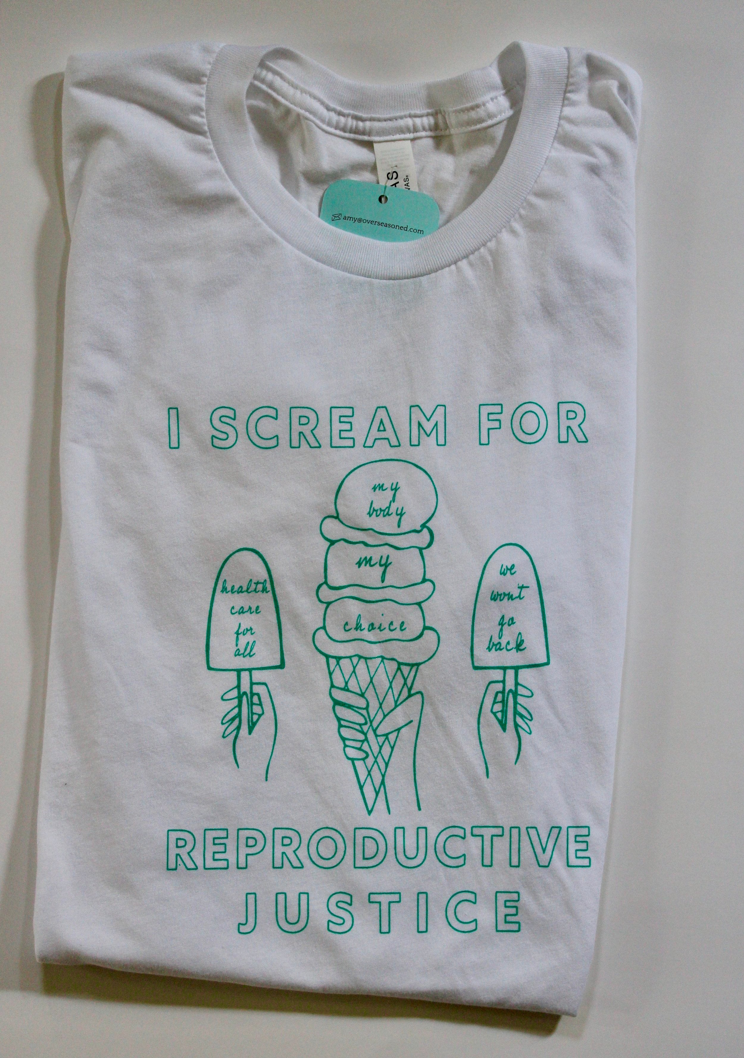 Ice Cream for Reproductive Justice T-shirt – Overseasoned